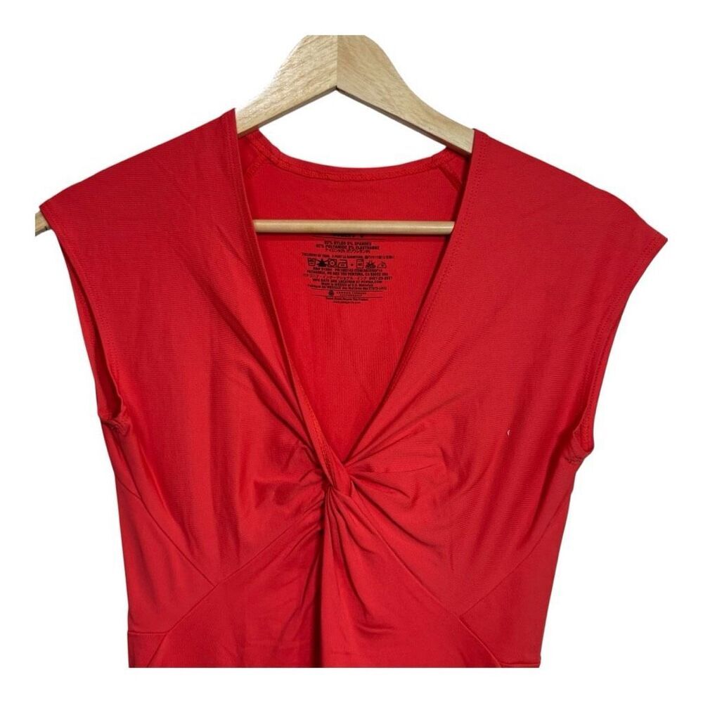 Patagonia Dress Women's Size small  Coral Sleeveless‎ Stretch Twist Front Active - Picture 3 of 5